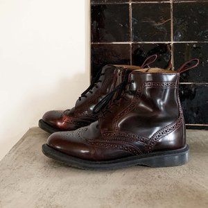 Dr. Martens Burgundy Lace Up Boots